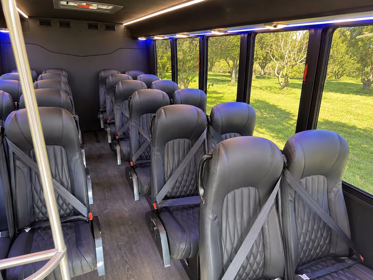 15 passenger minibus inside